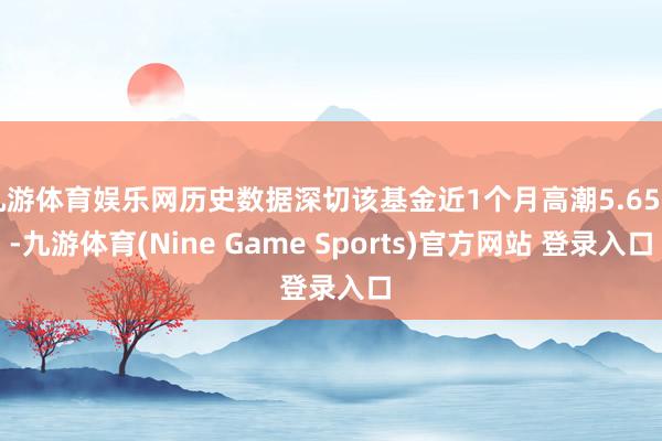 九游體育娛樂網歷史數據深切該基金近1個月高潮5.65%-九游體育(Nine Game Sports)官方網站 登錄入口